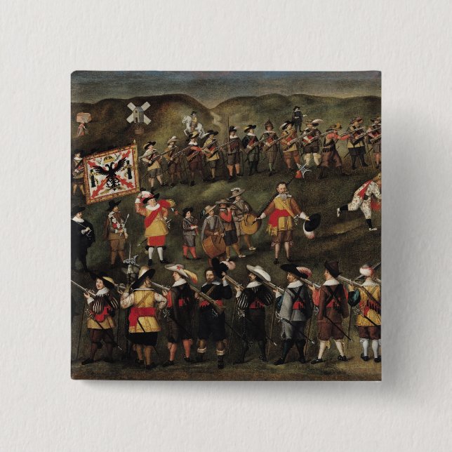 Chapa Cuadrada Miembros de la fraternidad de St. Barbara (Anverso)
