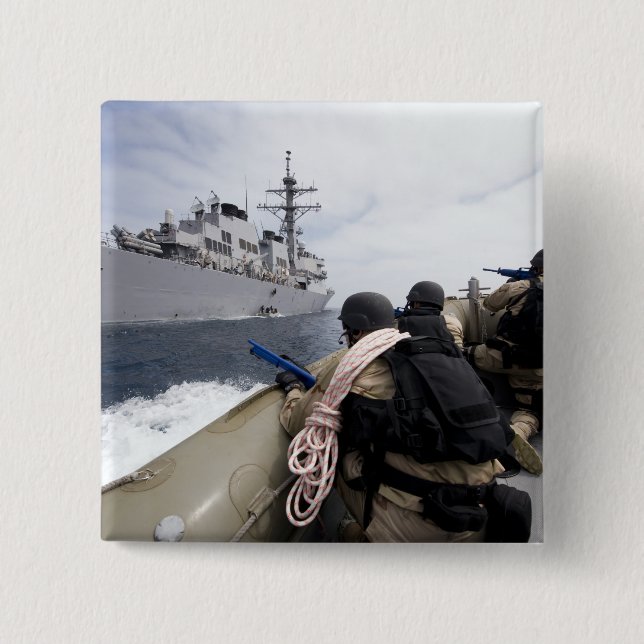 Chapa Cuadrada Miembros de la visita, la junta, la búsqueda (Anverso)