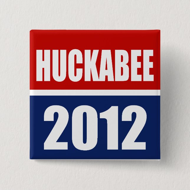 CHAPA CUADRADA MIKE HUCKABEE 2012 (Anverso)