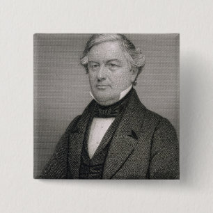 Chapa Cuadrada Millard Fillmore, grabado por Thomas B. Welch (181