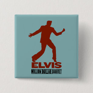 Chapa Cuadrada Millón de cuartetos Elvis del dólar