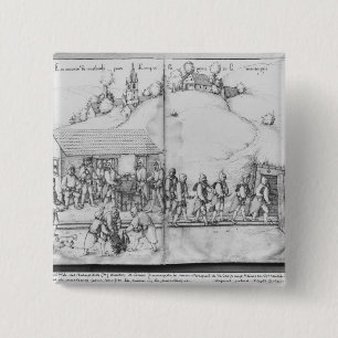 Chapa Cuadrada Mina de plata de las Croix-aux.-Minas del La,