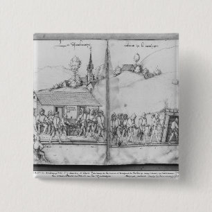 Chapa Cuadrada Mina de plata de las Croix-aux.-Minas del La,