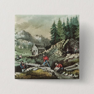 Chapa Cuadrada Minería aurífera en California, 1871