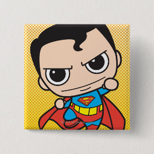 Chapa Cuadrada Mini superman volando