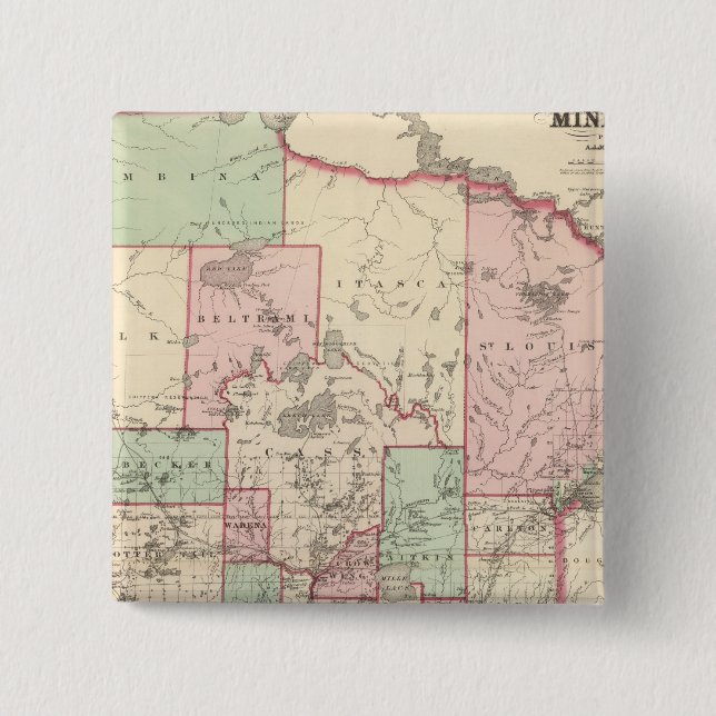 Chapa Cuadrada Minnesota 5 (Anverso)