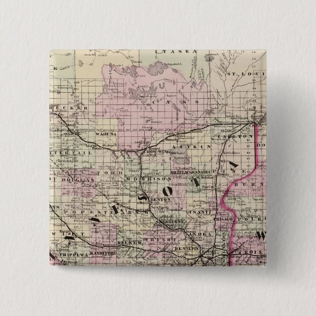 Chapa Cuadrada Minnesota 9 (Anverso)