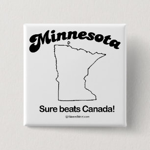 Chapa Cuadrada MINNESOTA - "camisetas del LEMA del ESTADO de