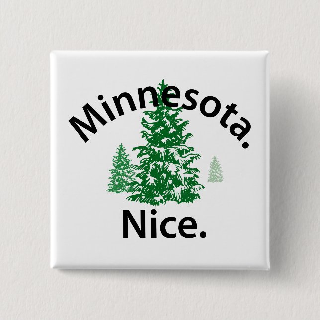 Chapa Cuadrada Minnesota Niza. ¡Punto! (texto negro) (Anverso)