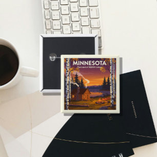 Chapa Cuadrada Minnesota vintage