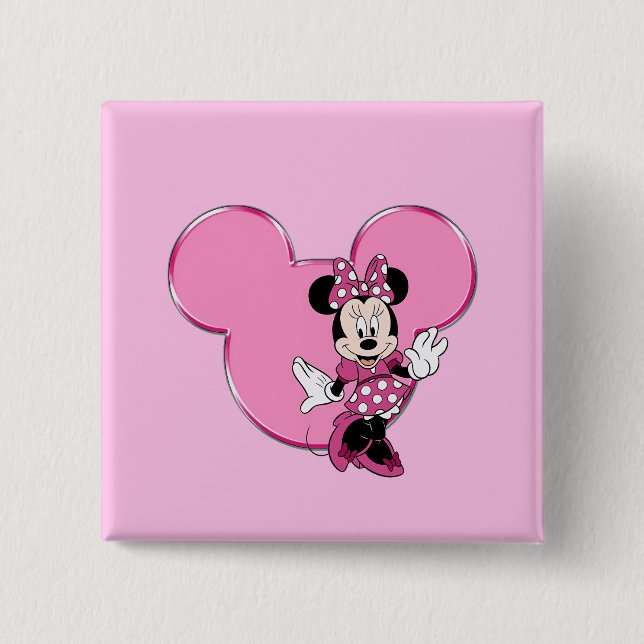 Chapa Cuadrada Minnie (Anverso)