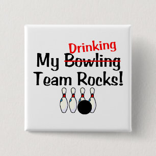 Chapa Cuadrada Mis rocas del equipo de los bolos (consumición)