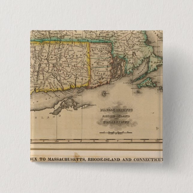 Chapa Cuadrada Misa, Rhode Island, Connecticut (Anverso)