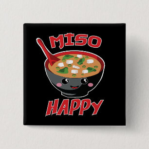 Chapa Cuadrada Miso Happy Funny Food Kawaii