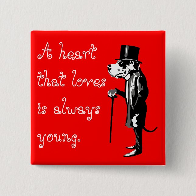 Chapa Cuadrada Mister Great Dane, el perro sabio (Anverso)