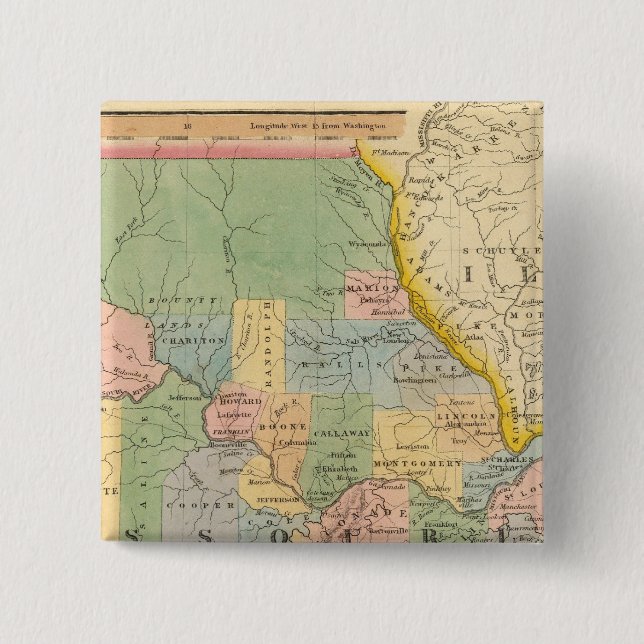 Chapa Cuadrada Misuri, Illinois (Anverso)