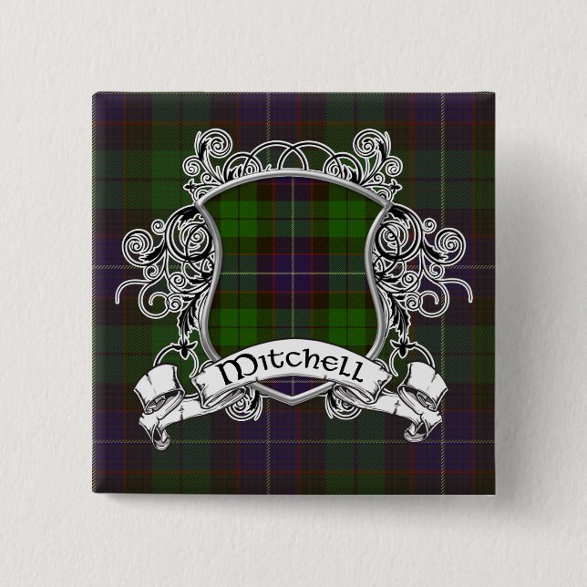 Chapa Cuadrada Mitchell Tartan Shield (Anverso)