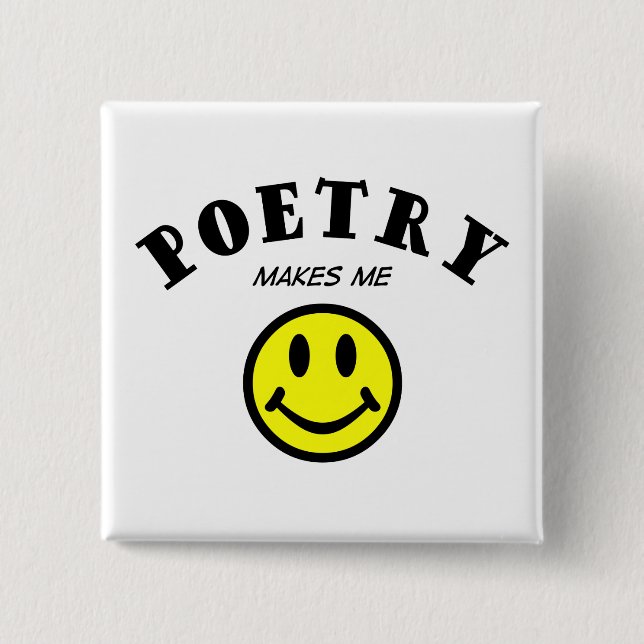 Chapa Cuadrada MMS:  Poesía (Anverso)