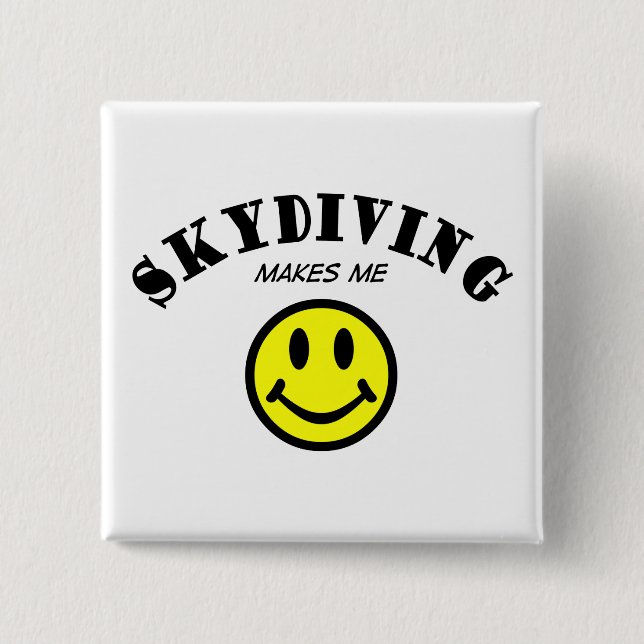 Chapa Cuadrada MMS: Skydiving (Anverso)