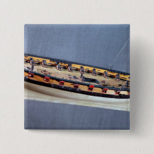 Chapa Cuadrada Modelo de un barco pirata, c.1810