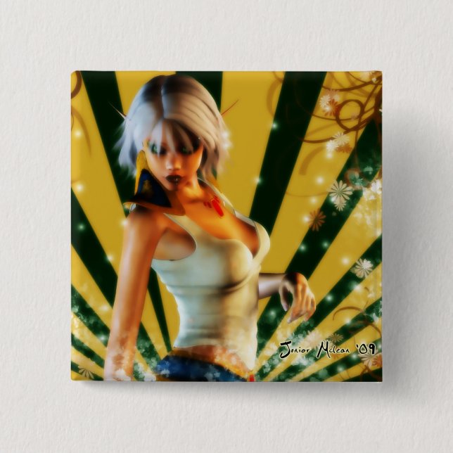 Chapa Cuadrada Modelo Elfin (Anverso)