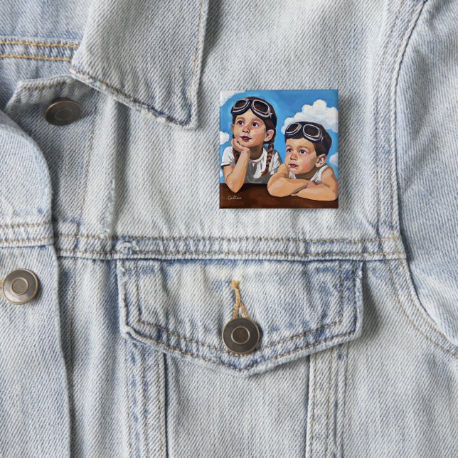 Chapa Cuadrada Modern Cherub Painting - Rembrandt Inspired Art (In situ)