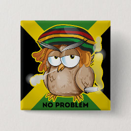 Chapa Cuadrada Modern Funny Jamaica No Problem