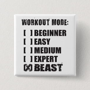 Chapa Cuadrada Modo de entrenamiento - BEAST