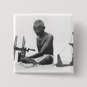 Chapa Cuadrada Mohandas Karamchand Gandhi