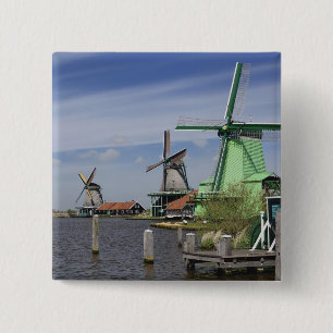 Chapa Cuadrada Molino de viento, Zaanse Schans, Holanda, Países B