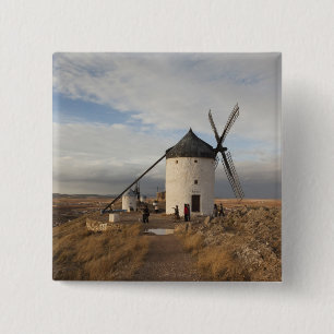 Chapa Cuadrada Molinos de viento de la antigua Mancha, con visita