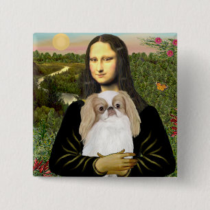 Chapa Cuadrada Mona Lisa - Chin japonés (L1)