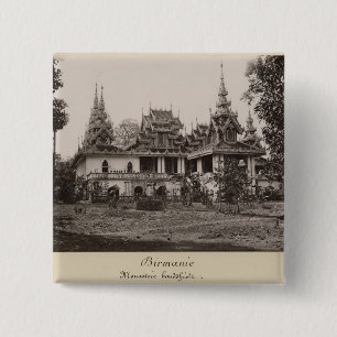 Chapa Cuadrada Monasterio de Teik Kyaung, isla del dedo del pie