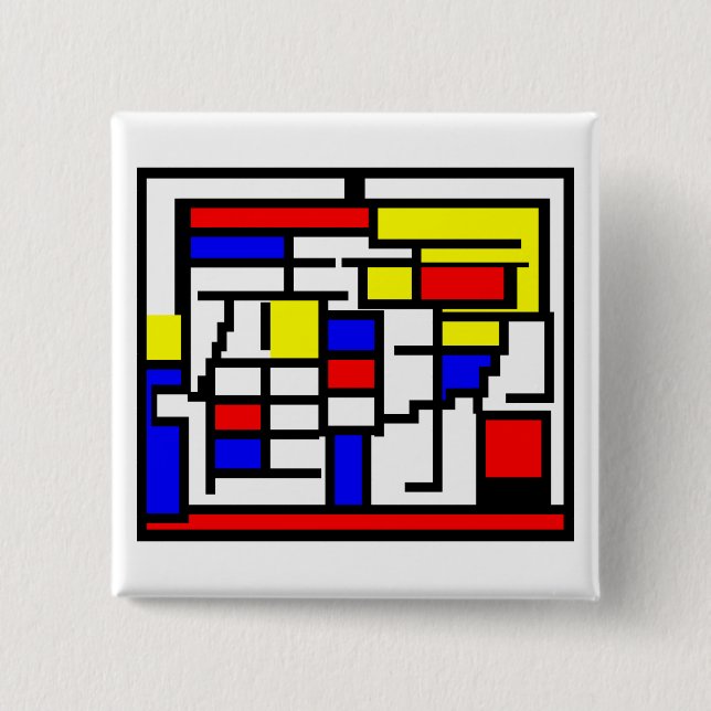 Chapa Cuadrada Mondriano (Anverso)