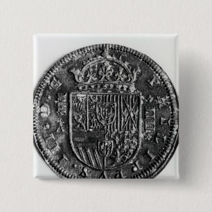 Chapa Cuadrada Moneda de plata