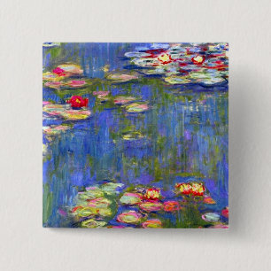 Chapa Cuadrada Monet Water Lilies