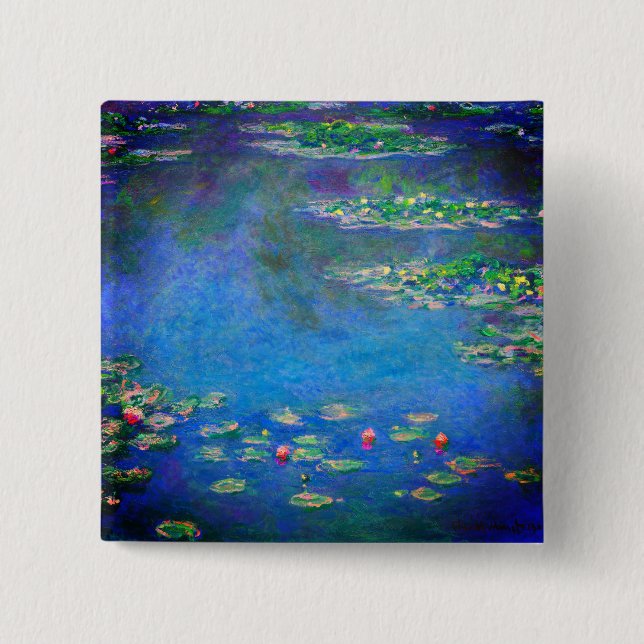 Chapa Cuadrada Monet Water Lilies 1906 (Anverso)