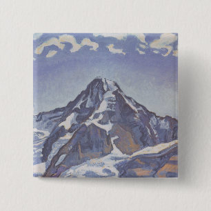 Chapa Cuadrada Monje Monje Con Nubes (Ferdinand Hodler)