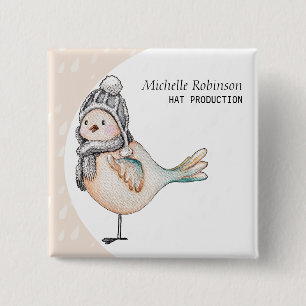 Chapa Cuadrada Monogramación de producción de Gorra de espárragos