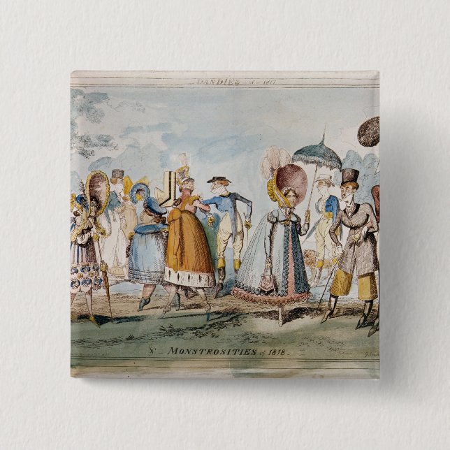 Chapa Cuadrada Monstruosidades de 1818 (Anverso)