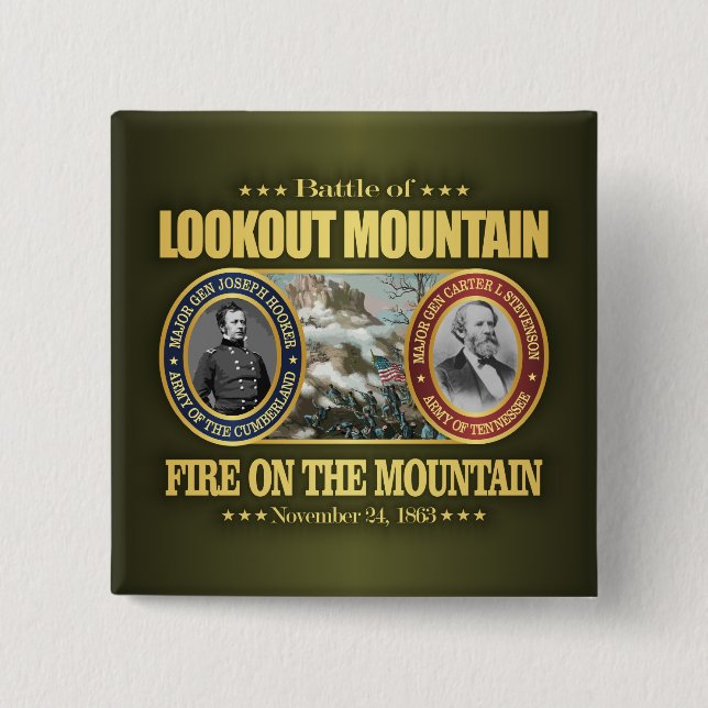 Chapa Cuadrada Montaña Lookout (FH2) (Anverso)