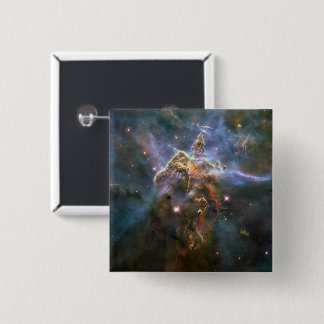 Chapa Cuadrada Montaña mística en el espacio hubble de la nebulos