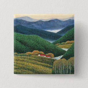 Chapa Cuadrada Montañas de la primavera
