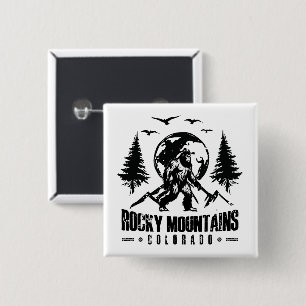 Chapa Cuadrada Montañas Rocosas Colorado Bigfoot Vintage Senderis