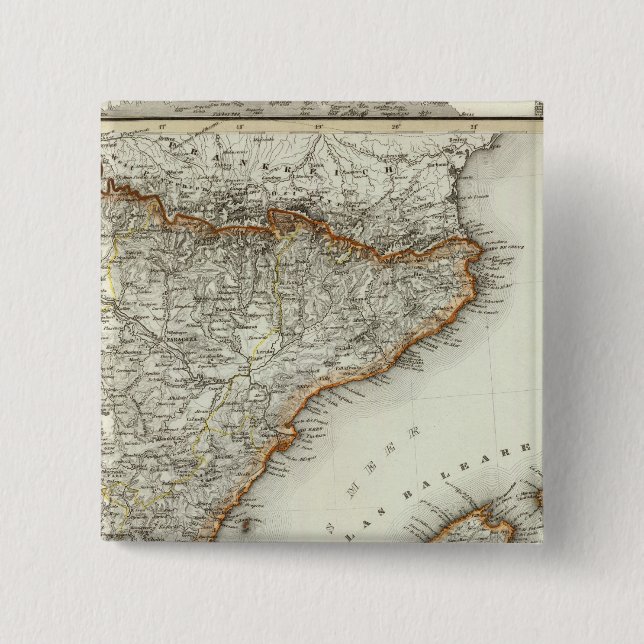 Chapa Cuadrada Montañas y ríos de Canarias (Anverso)