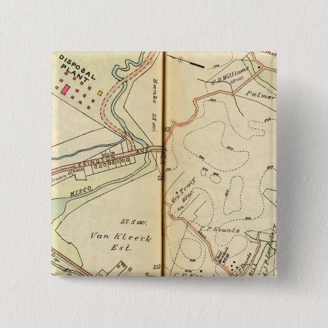 Chapa Cuadrada Monte Kisco, Nueva York 2 (Anverso)