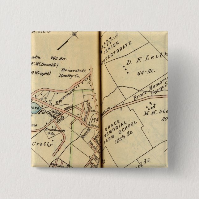 Chapa Cuadrada Monte Pleasant, Nueva York 3 (Anverso)