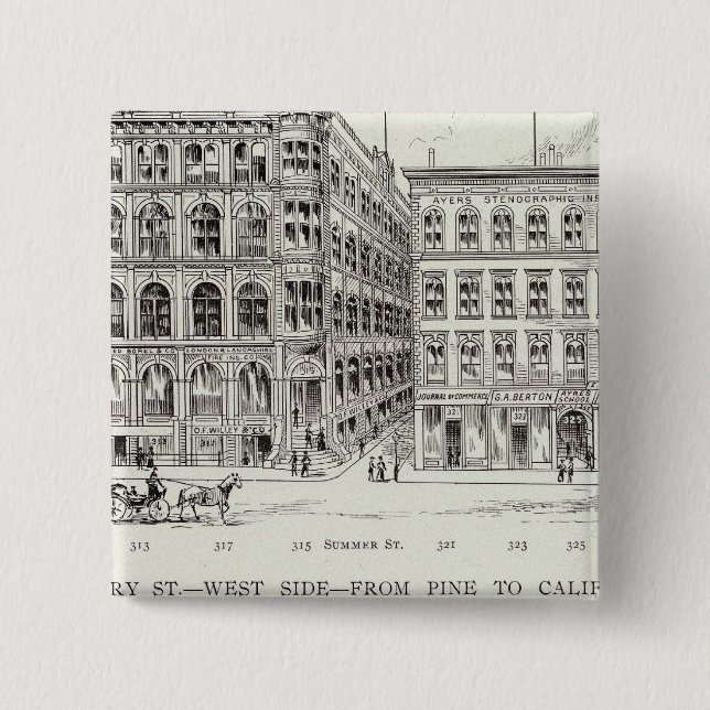 Chapa Cuadrada Montgomery West side Pine y California (Anverso)