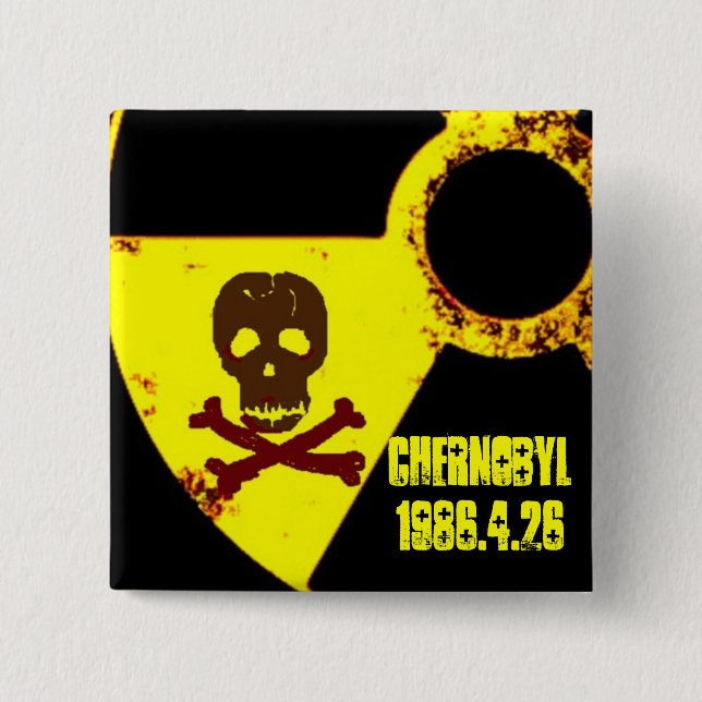 Chapa Cuadrada Monumento a Chernobyl anti nuclear (Anverso)