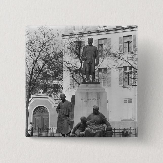 Chapa Cuadrada Monumento a Emile Zola (Anverso)